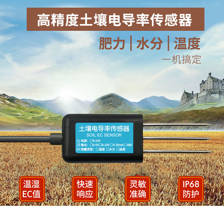 土壤電導(dǎo)率三合一傳感器